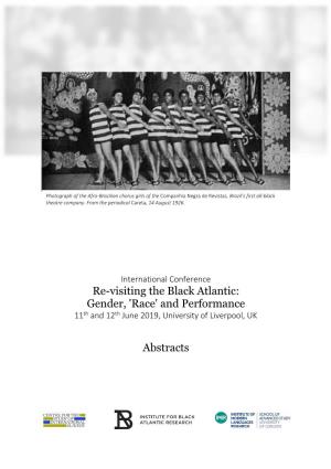 Revisiting the Black Atlantic Conference Programme