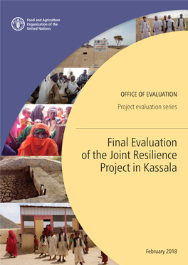 Final Evaluation of the Joint Resilience Project in Kassala