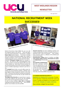 National Recruitment Week Successes!