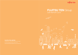 FUJITSU TEN Group CSR REPORT 2016