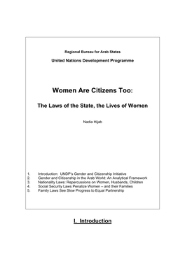 Women Are Citizens Too