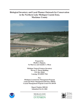 Biological Inventory and Local Planner Outreach for Conservation in the Northern Lake Michigan Coastal Zone, Mackinac County