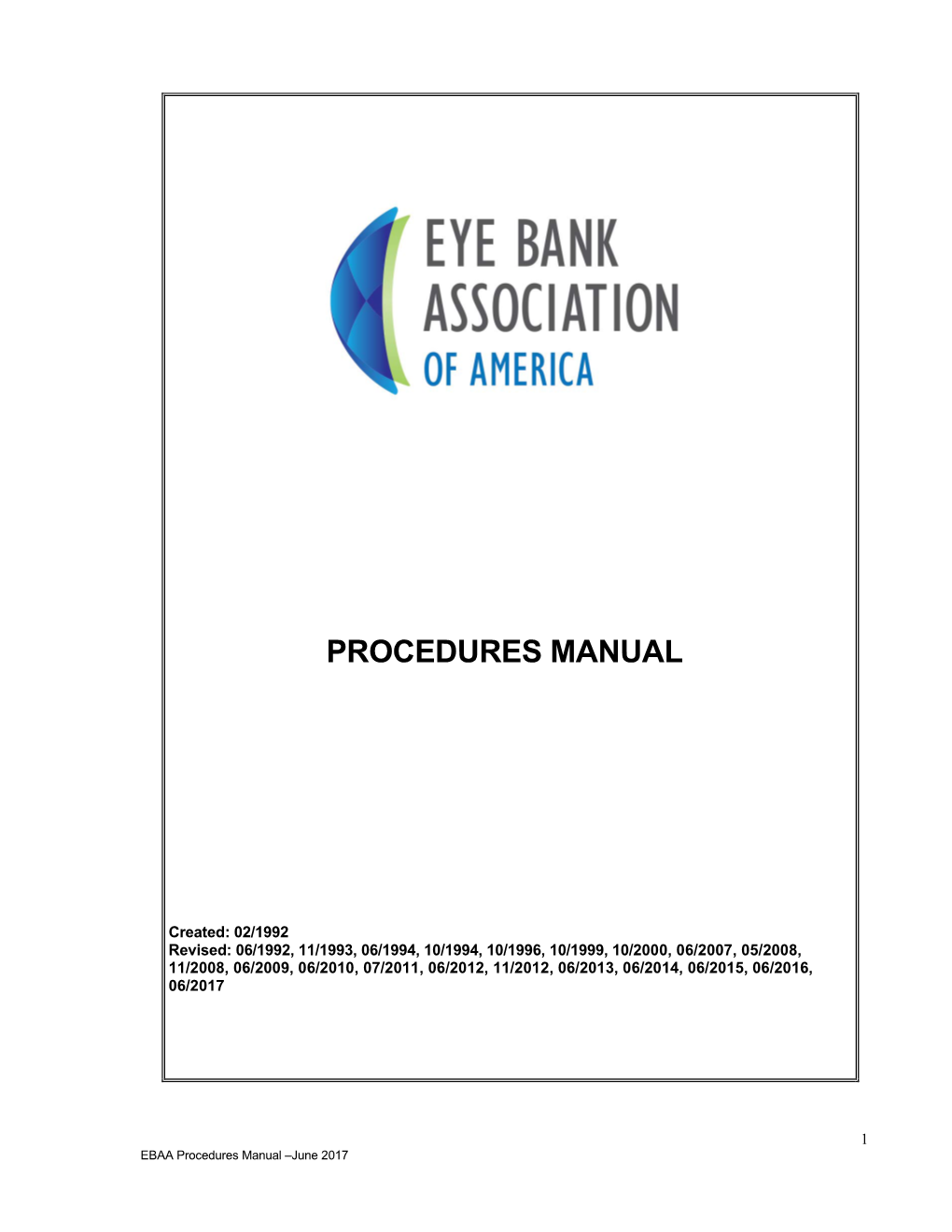 Procedures Manual