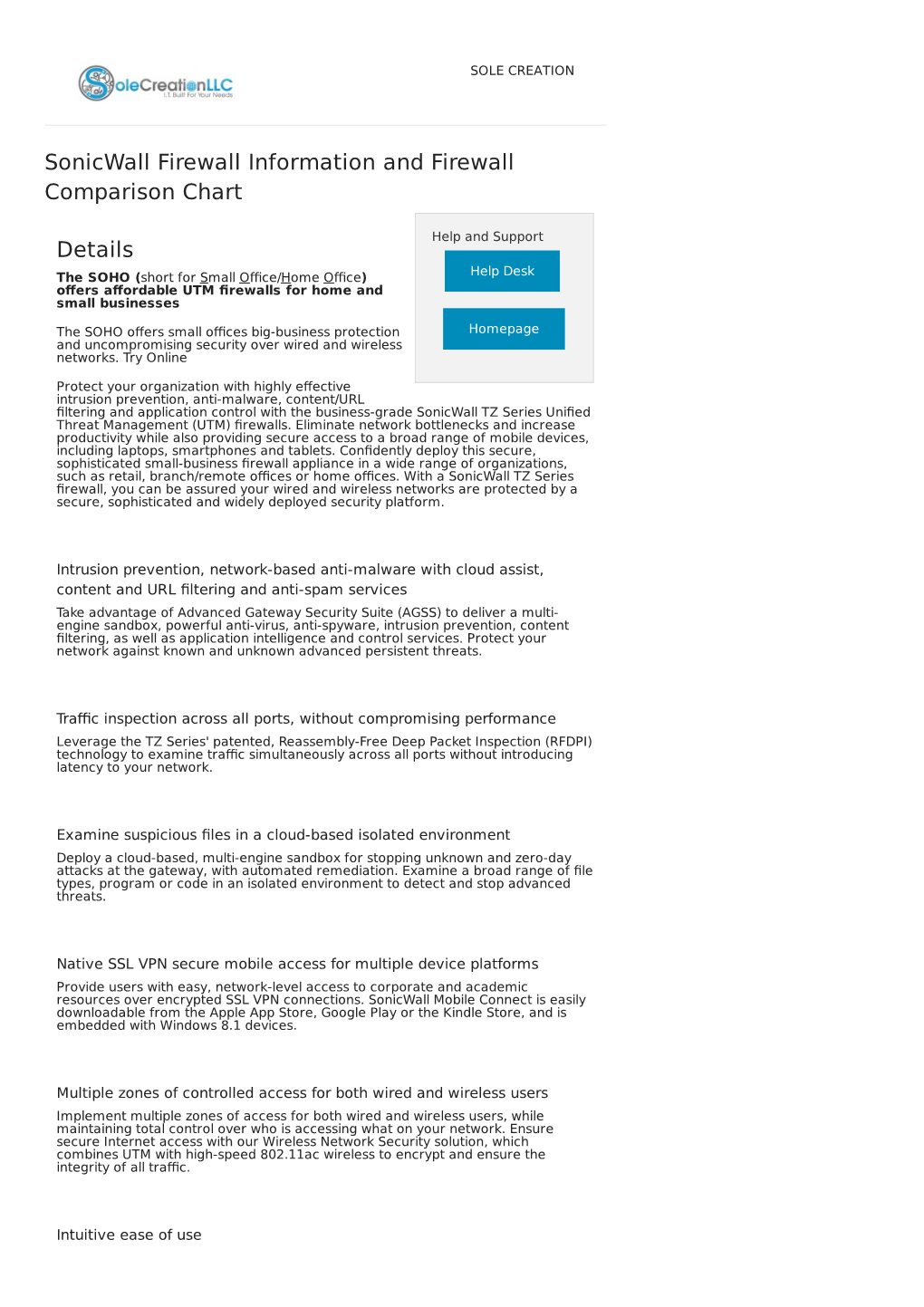 Sonicwall Firewall Information and Firewall Comparison Chart DocsLib