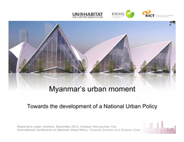 Myanmar's Urban Moment