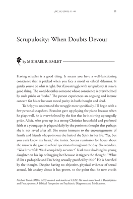 Scrupulosity: When Doubts Devour
