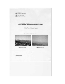 Air Resource Management Plan