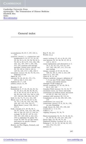 General Index 287