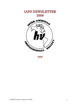 Iaps Newsletter 2006