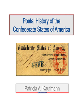 Confederate States Postal History