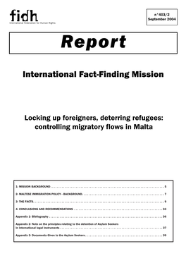 Controlling Migratory Flows in Malta (