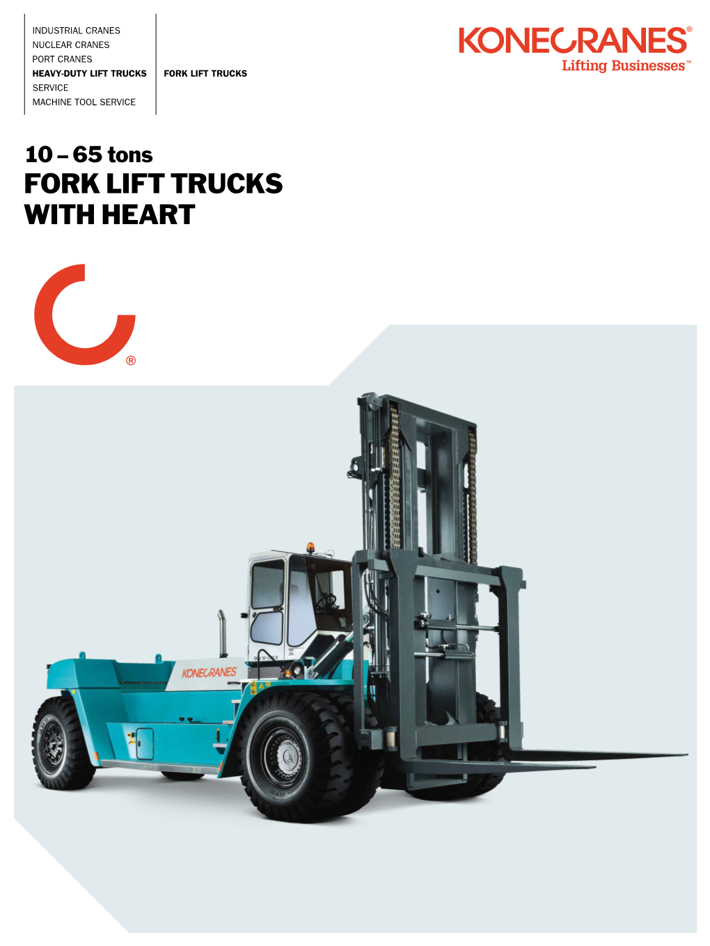 FORK LIFT TRUCKS with HEART 2 Konecranes Fork Lift Trucks