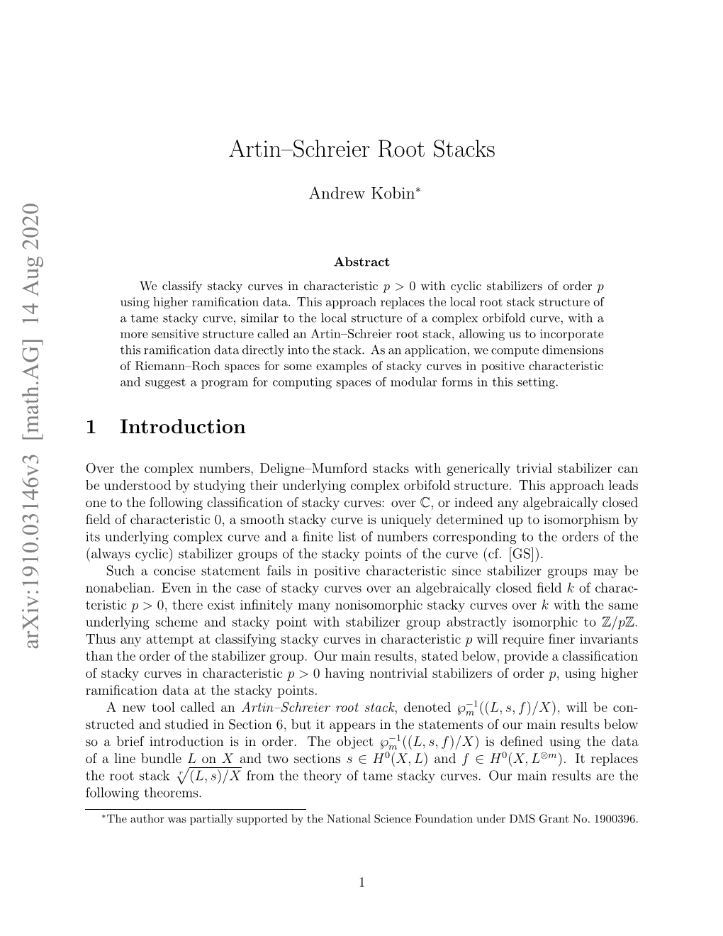 Artin-Schreier Root Stacks