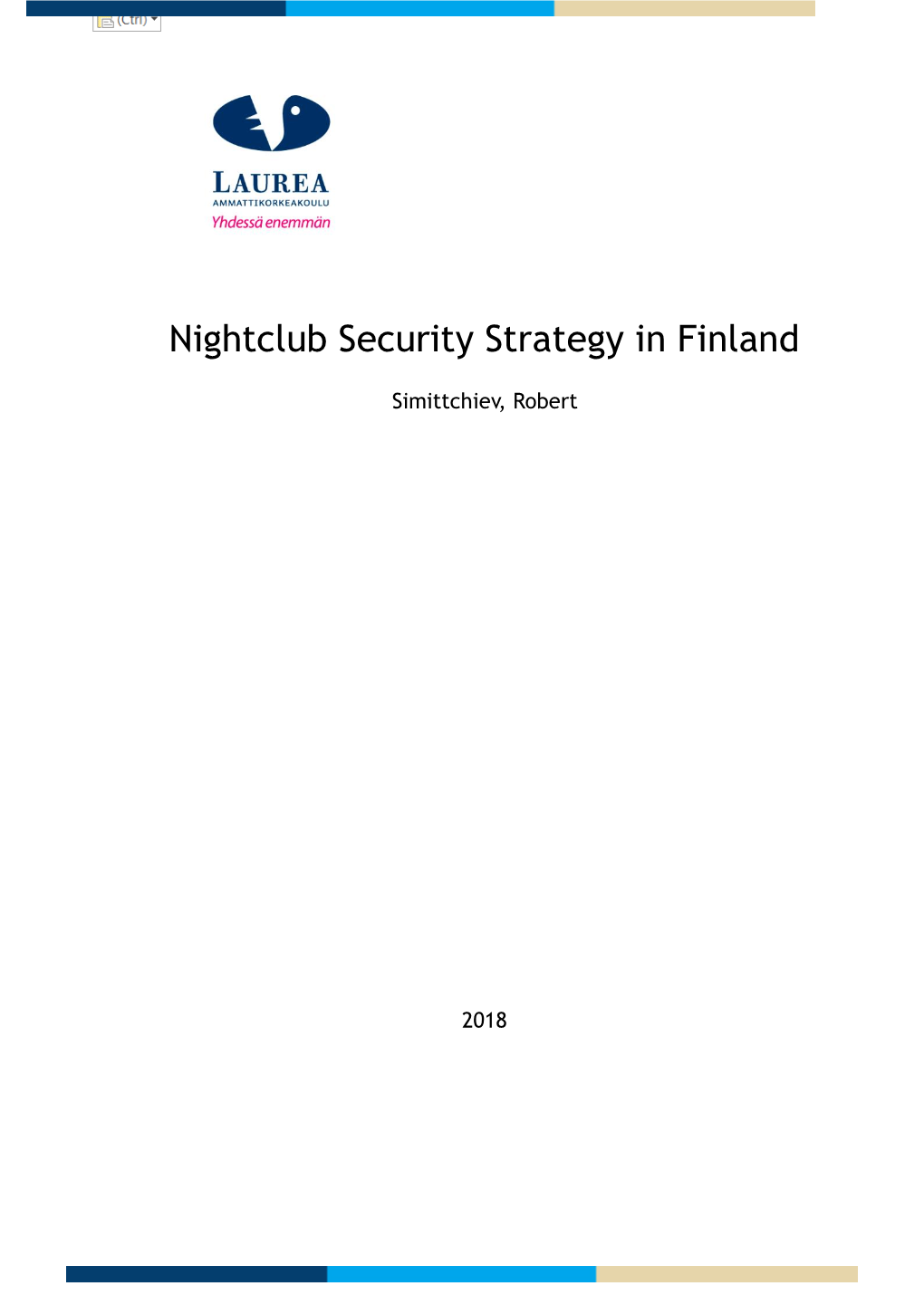 Nightclub Security Strategy in Finland