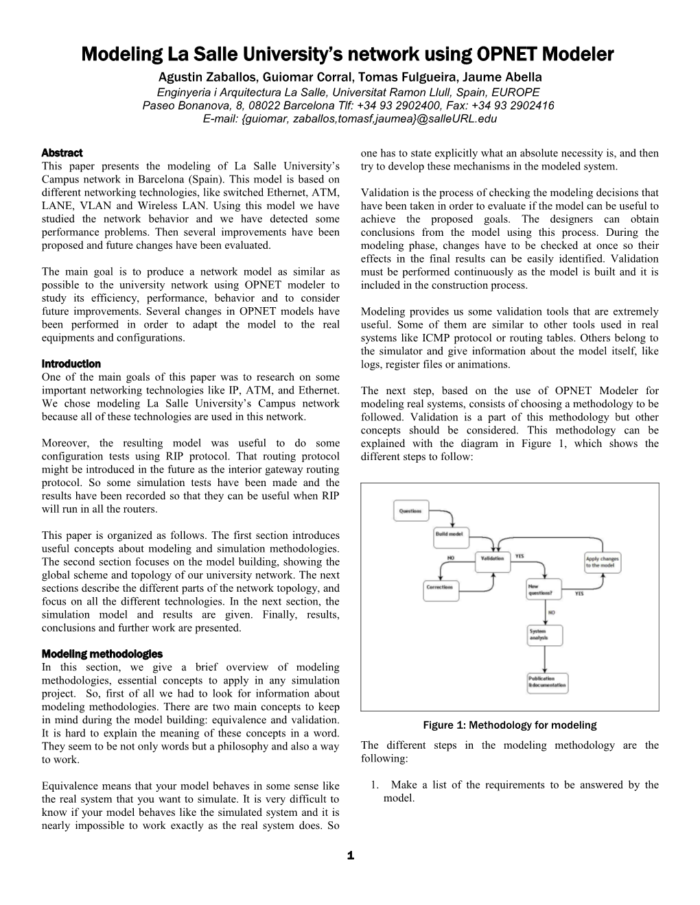 Simulation of a Dqsa T1 System with Opnet