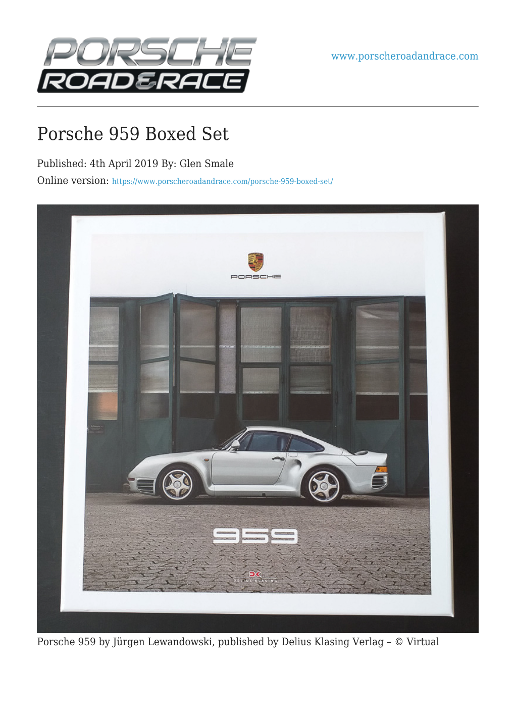 Porsche 959 Boxed Set