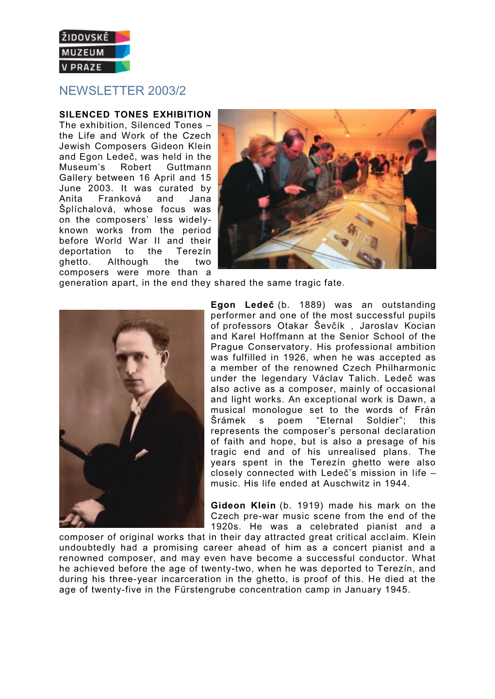 Newsletter 2003/2