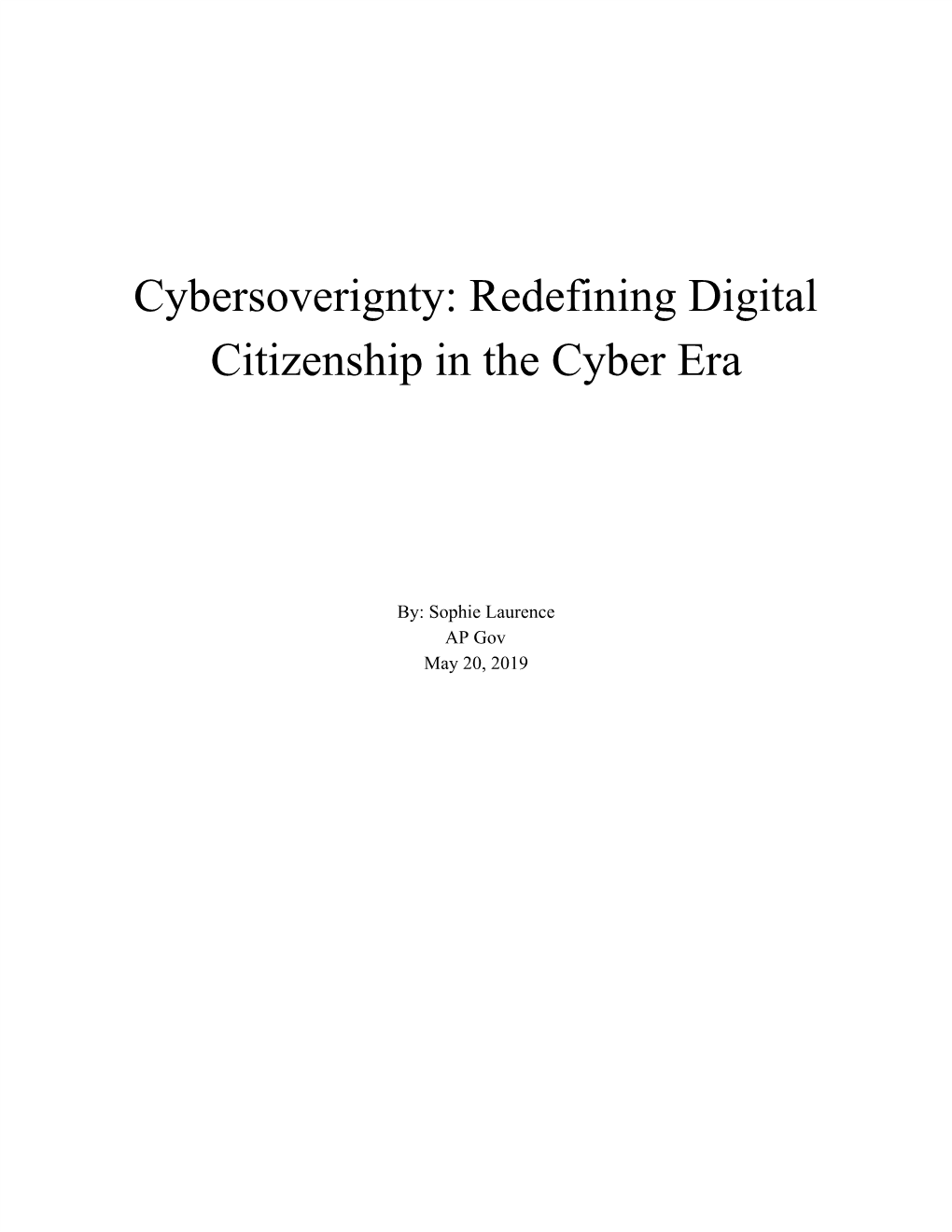 Redefining Digital Citizenship in the Cyber Era