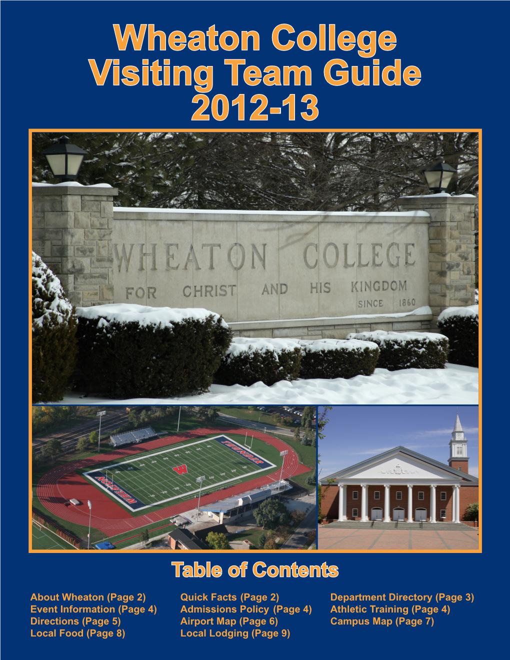 Wheaton College Visiting Team Guide 2012-13