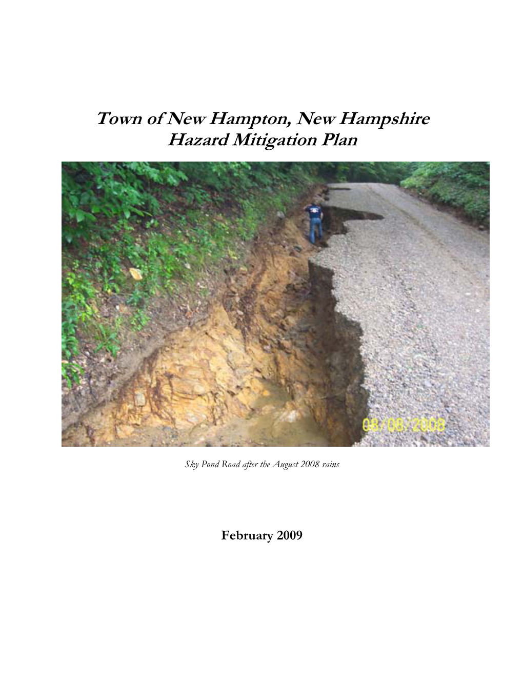 Town of New Hampton, New Hampshire Hazard Mitigation Plan