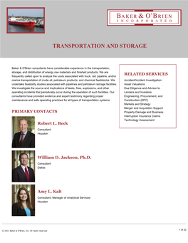 Transportation and Storage