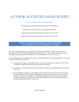 Author Accepted Manuscript