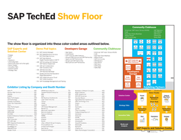 SAP Teched Show Floor
