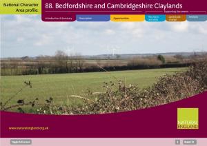 88. Bedfordshire and Cambridgeshire Claylands Area Profile: Supporting Documents