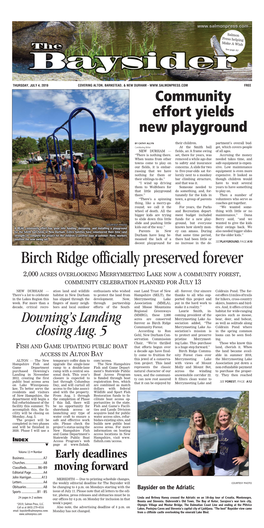 Birch Ridge Officially Preserved Forever