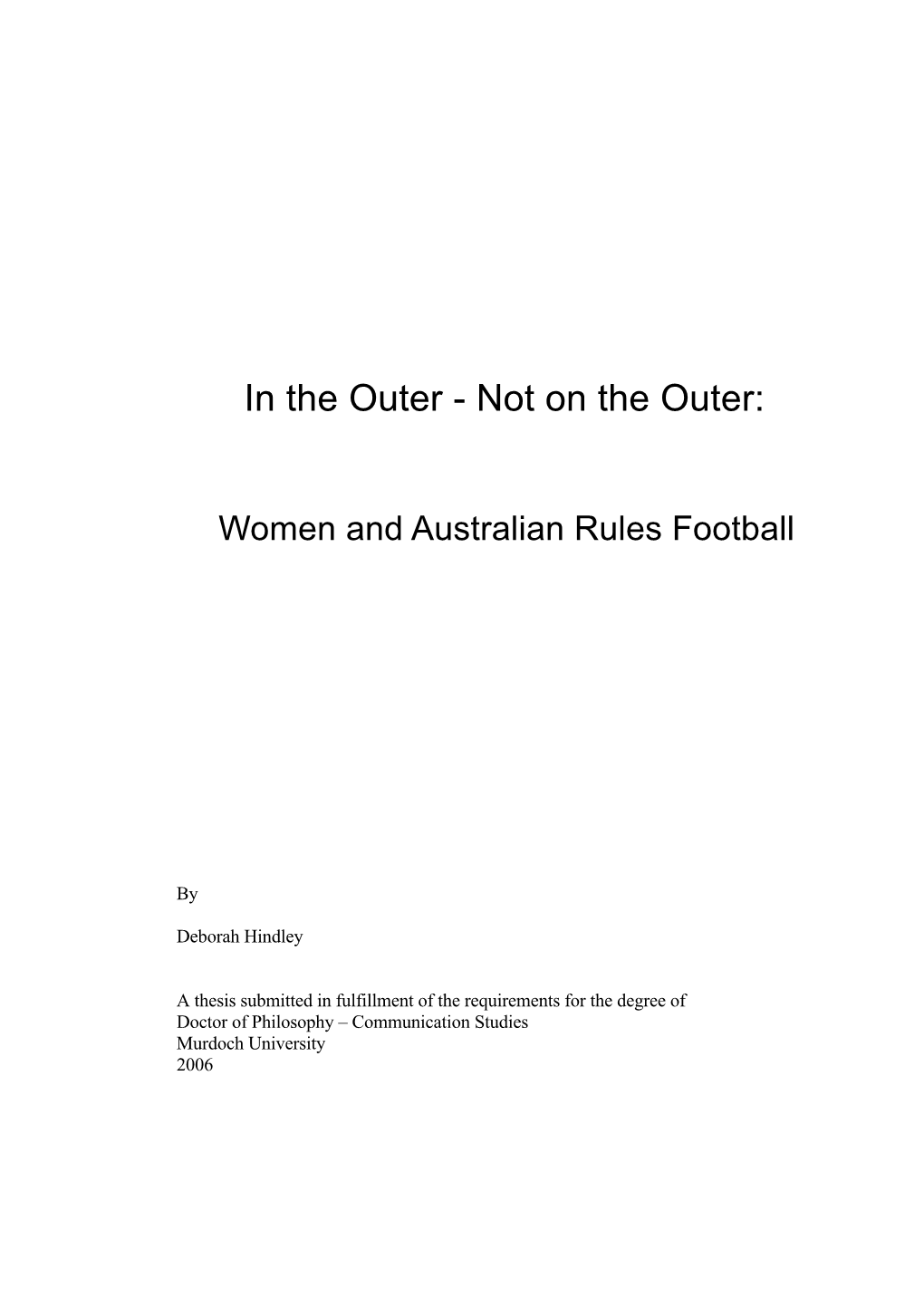 Australian Rules Football