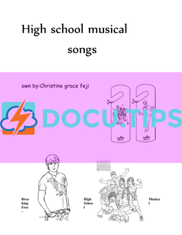 High School Musical Songs
