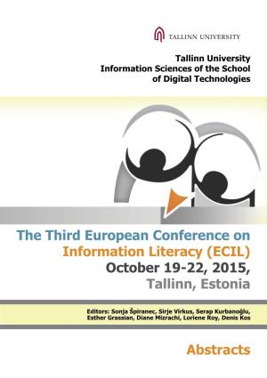 ECIL 2015 Abstracts
