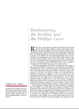 Restructuring, the NAIRU, and the Phillips Curve