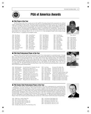 PGA of America Awards