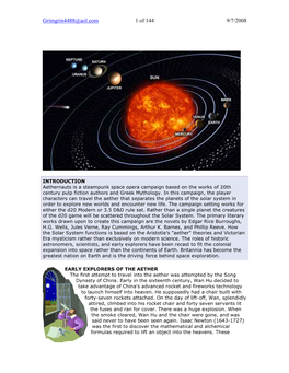 Aethernauts D20: Terrestrial Planets