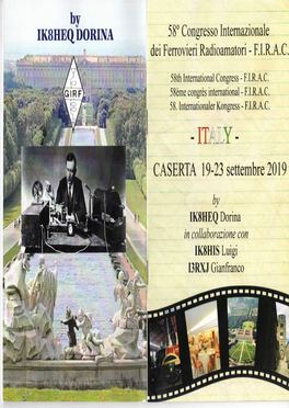 CASERTA 19-22 Settembre 2019 by IK8HEQ Dorina in Collaborazione Con IK8HIS Luigi I3RXJ Gianfranco Programme 58Th F.L.R.A.C
