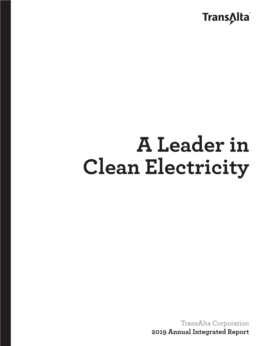 A Leader in Clean Electricity
