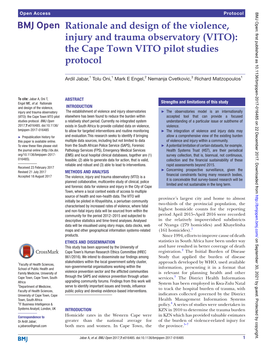 The Cape Town VITO Pilot Studies Protocol