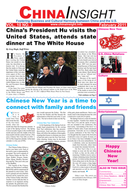 Chinese New Year Is a Time to Connect with Family and Friends China's President Hu Visits the United States, Attends State