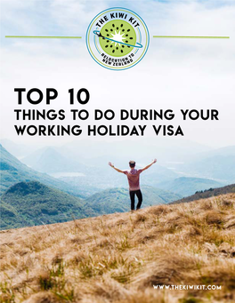 Top 10 Things to Do During Your Working Holiday Visa