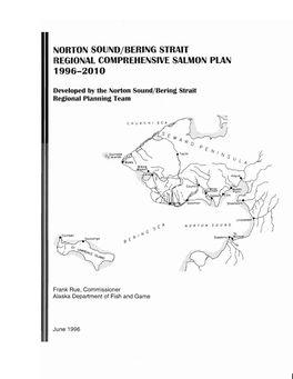 Norton Sound/Bering Strait Regional Comprehensive Salmon Plan, 1996