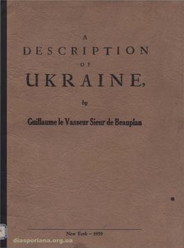 Ukraine in Quotes Huet As Correcting "Beauplet" to Foreign Comments and Descriptions from "Beauplan.") the Vlth to Xxth Century