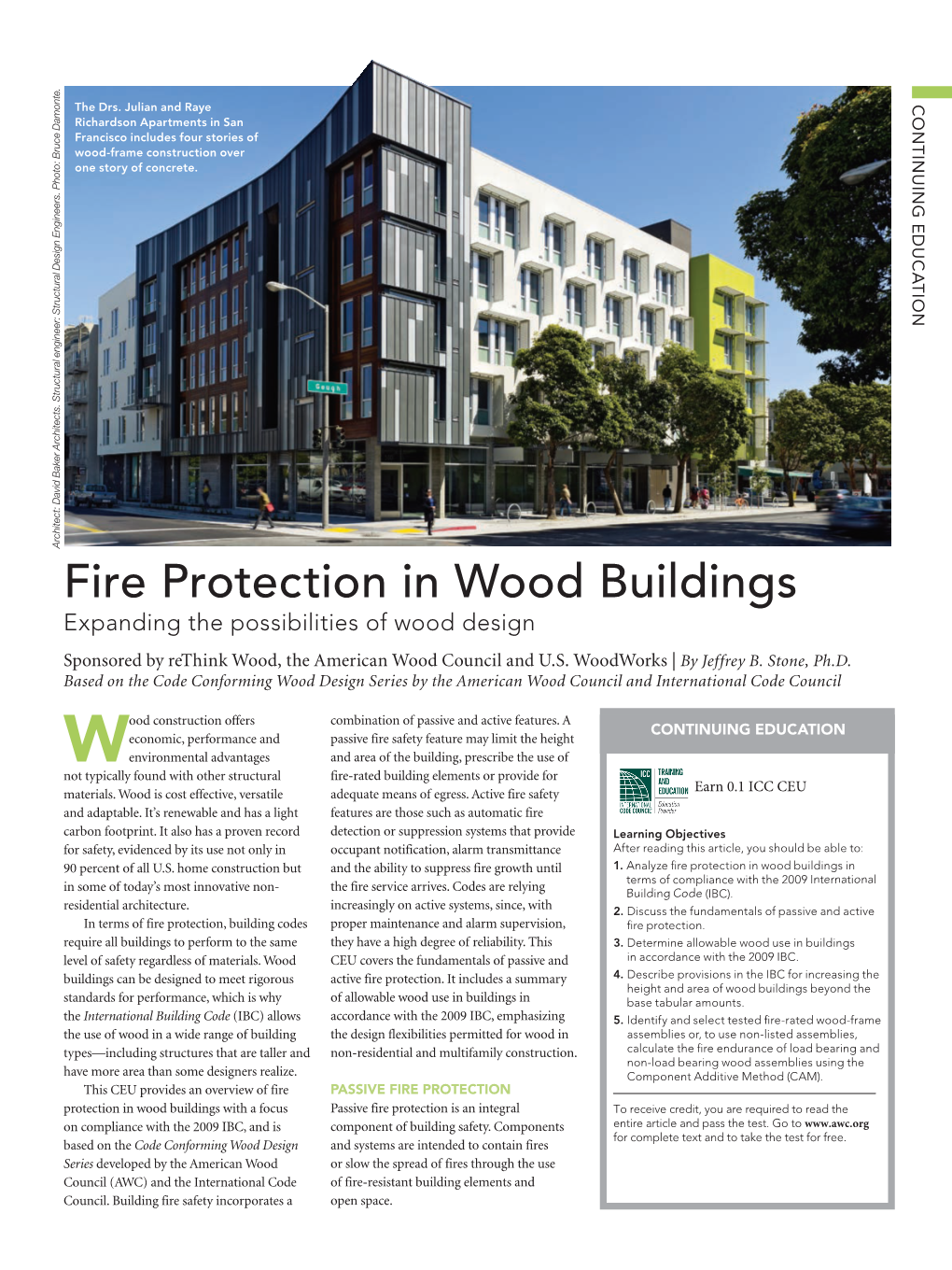 Fire Protection in Wood Buildings