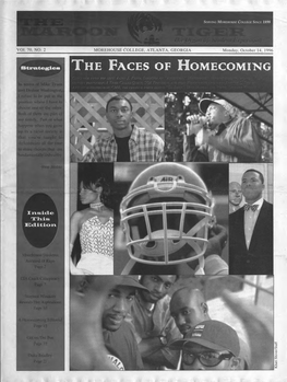 VOI. 70, NO. 2 Inside This Edition MOREHOUSE COLLEGE