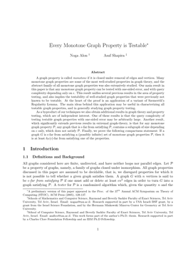 Every Monotone Graph Property Is Testable∗