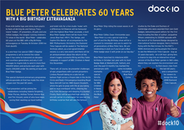 Blue Peter Celebrates 60 Years with a Big Birthday Extravaganza