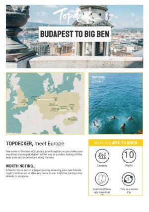 Budapest to Big Ben 10
