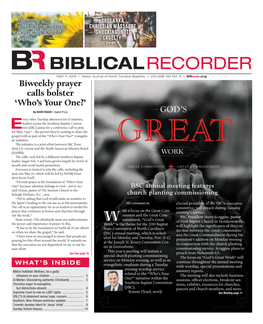 Biweekly Prayer Calls Bolster ‘Who’S Your One?’ by DAVID ROACH | Baptist Press