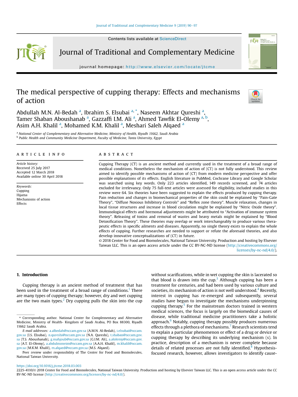 The Medical Perspective Of Cupping Therapy Effects And Mechanisms Of Action 