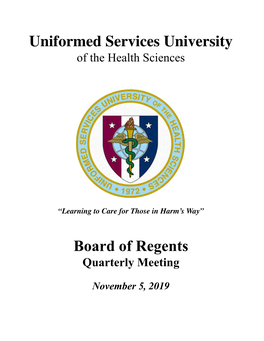 Uniformed Services University Board of Regents